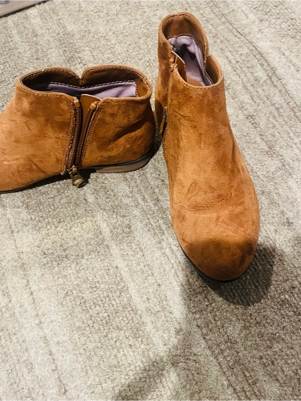 Cat & Jack kids Suede Ankle Boots in Brown and Black